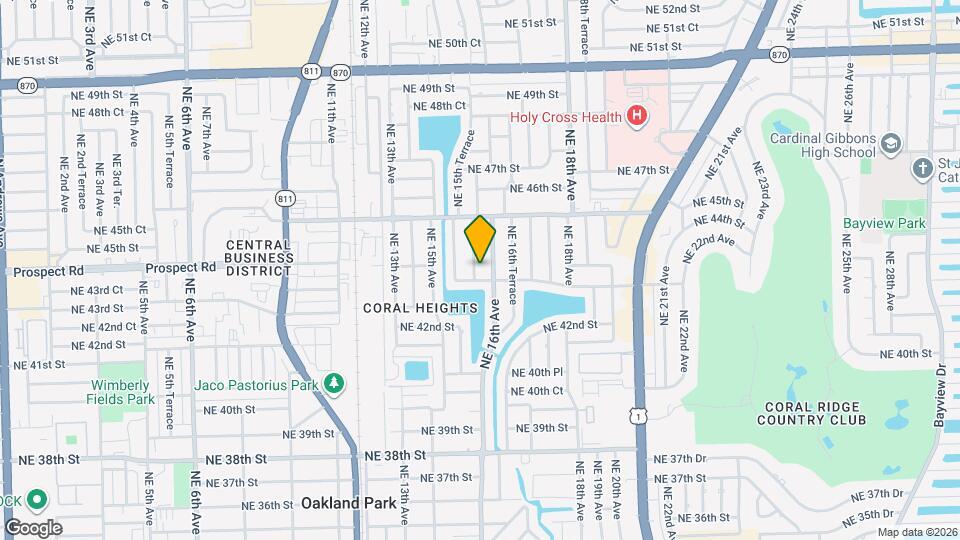 4310 NE 15th Way Mapa y Detalles de la Ubicación