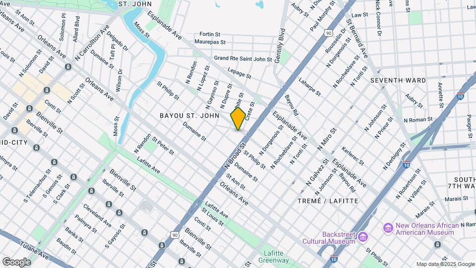 2726 Ursulines Ave Map and Location Details