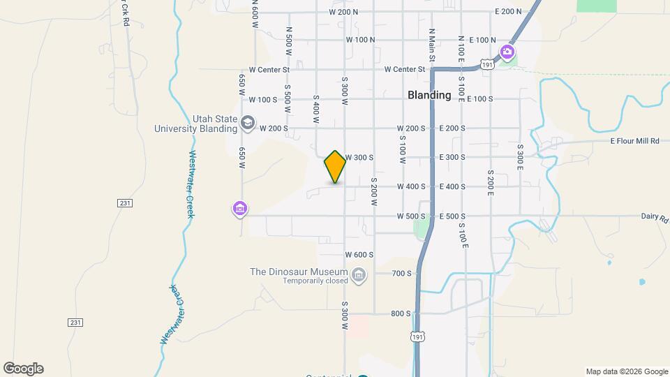 361 W 400 S Map and Location Details