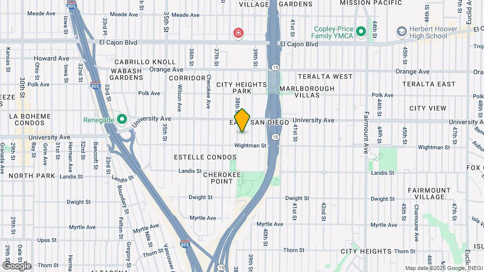 3835 38th St Mapa y Detalles de la Ubicación