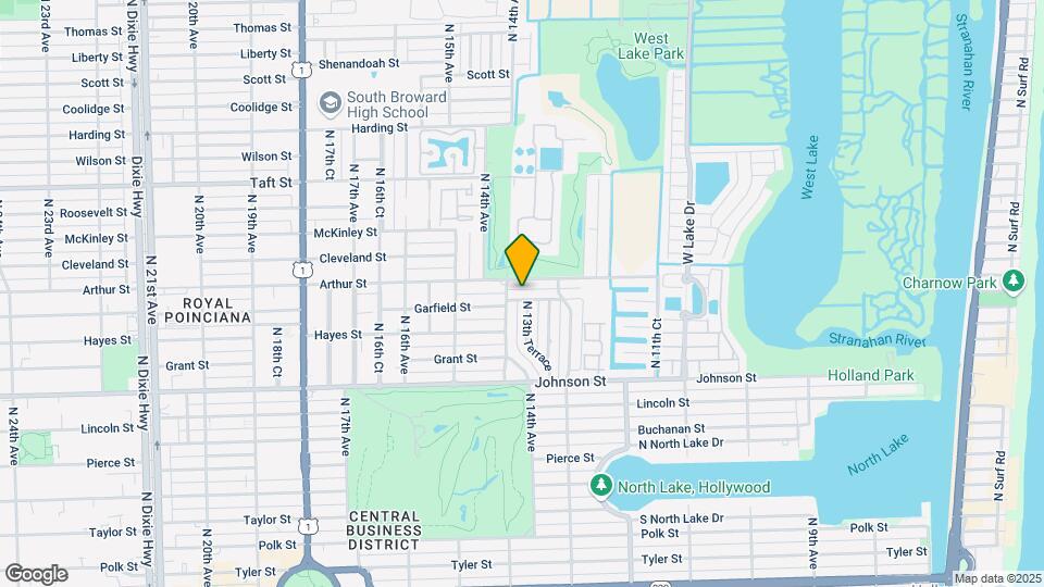1321 Garfield St Map and Location Details