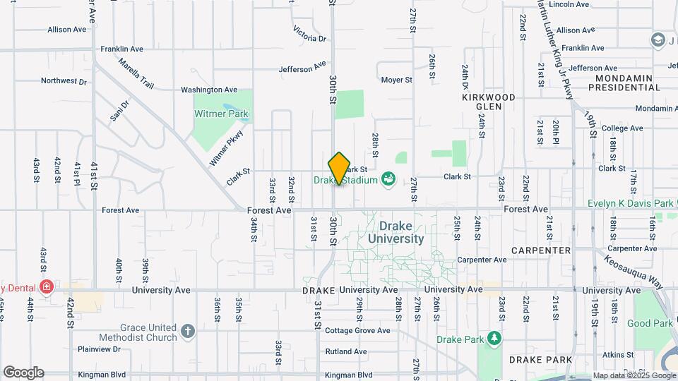 1425 30th St Map and Location Details