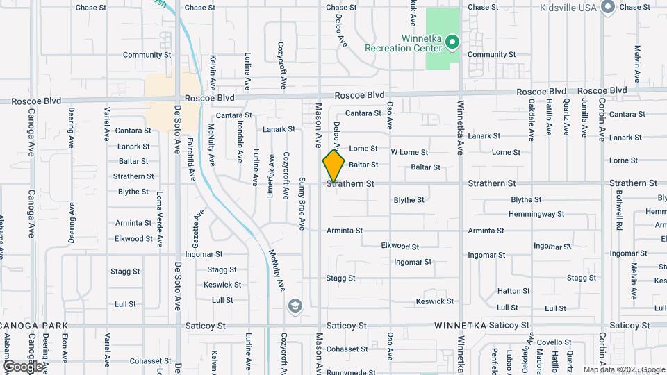 20456 Strathern St Map and Location Details