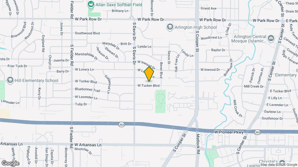 1117 W Tucker Blvd Map and Location Details