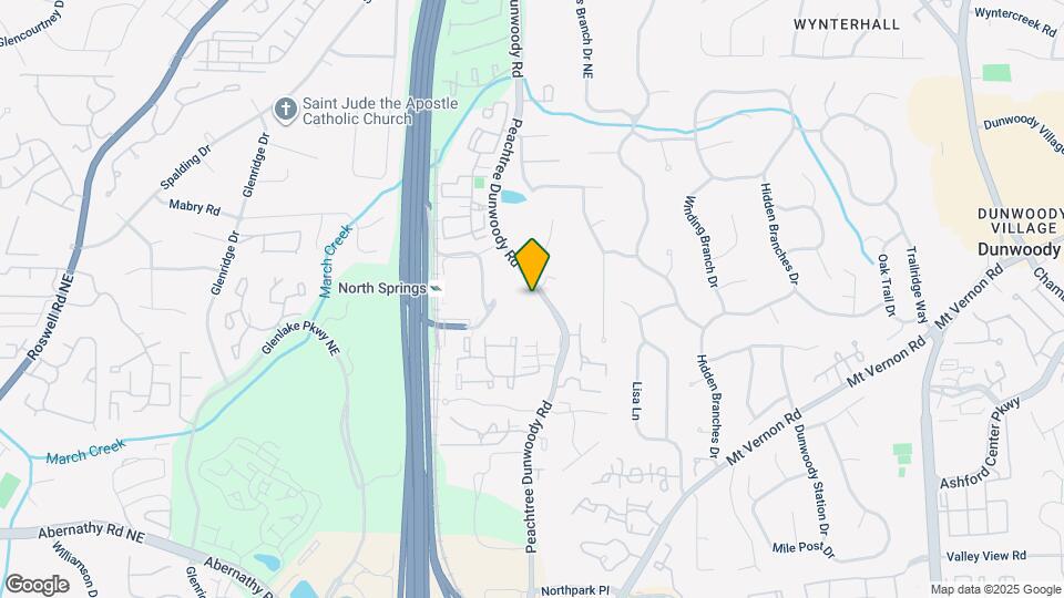 6890 Peachtree Dunwoody Rd, Unit 303 The Dunhill Map and Location Details