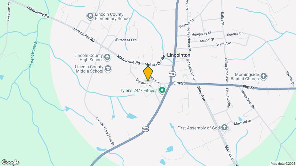 209 Lincoln Ave Map and Location Details