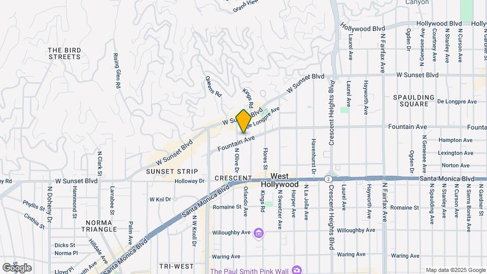 8401 Fountain Ave Map and Location Details