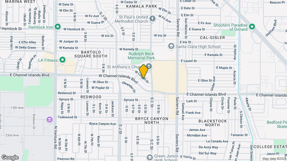 450 Linden Dr Mapa y Detalles de la Ubicación