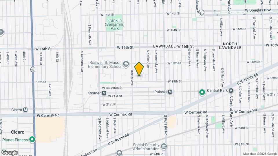 1846 S Karlov Ave, Unit 3 Map and Location Details