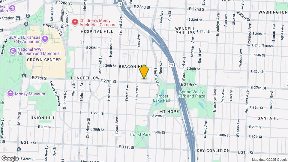 1320-1322 E 27th St Mapa y Detalles de la Ubicación