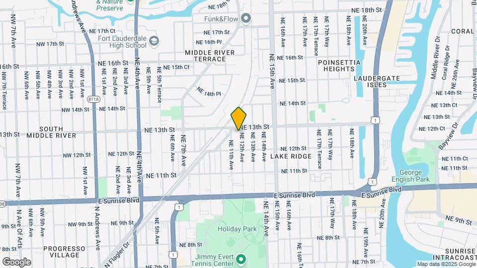 1233 NE 12th Ave Map and Location Details