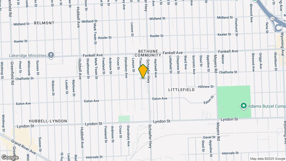14938 Tracey St Map and Location Details