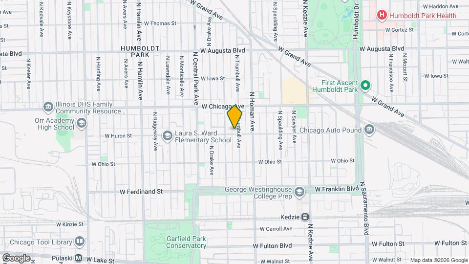 3436 W Huron St, Unit 2W Map and Location Details