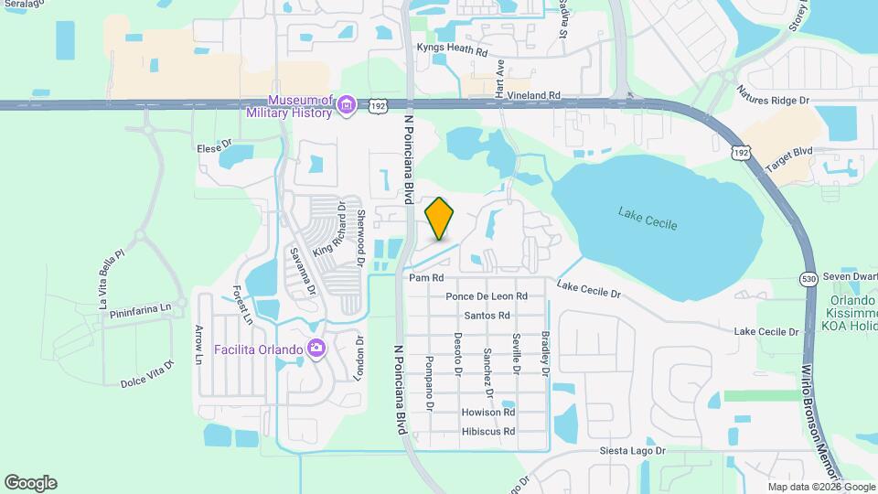 2735 N Poinciana Blvd Map and Location Details