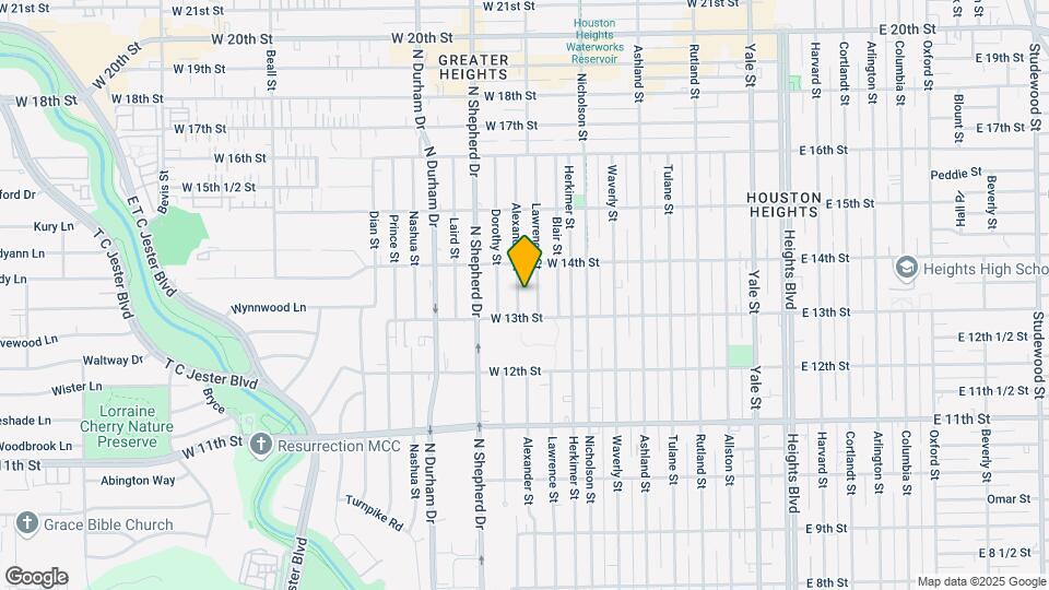1320 Alexander St Map and Location Details