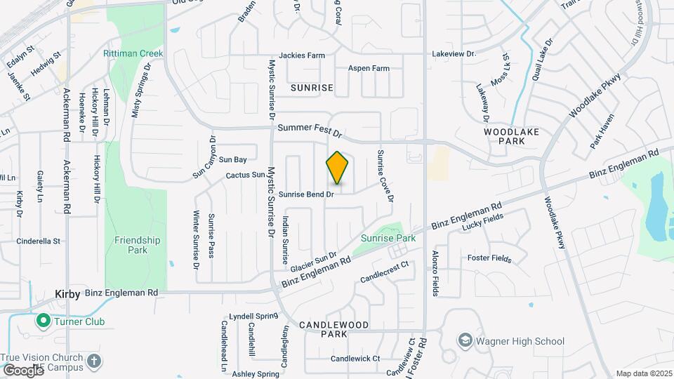 4103 Sunrise Glade Dr Map and Location Details