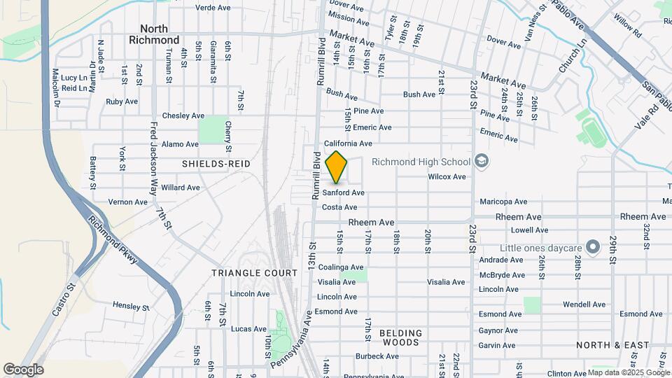 1347 Sanford Ave Map and Location Details