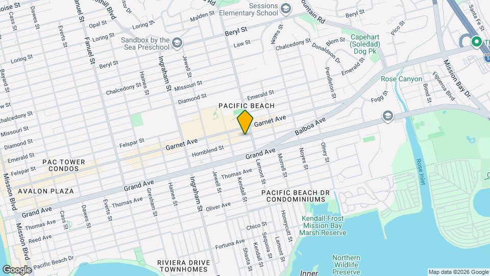 1854 Hornblend St Mapa y Detalles de la Ubicación