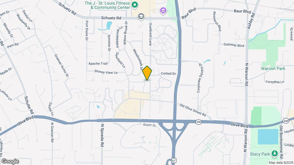 10407 Briarbend Dr, Unit 3 Map and Location Details