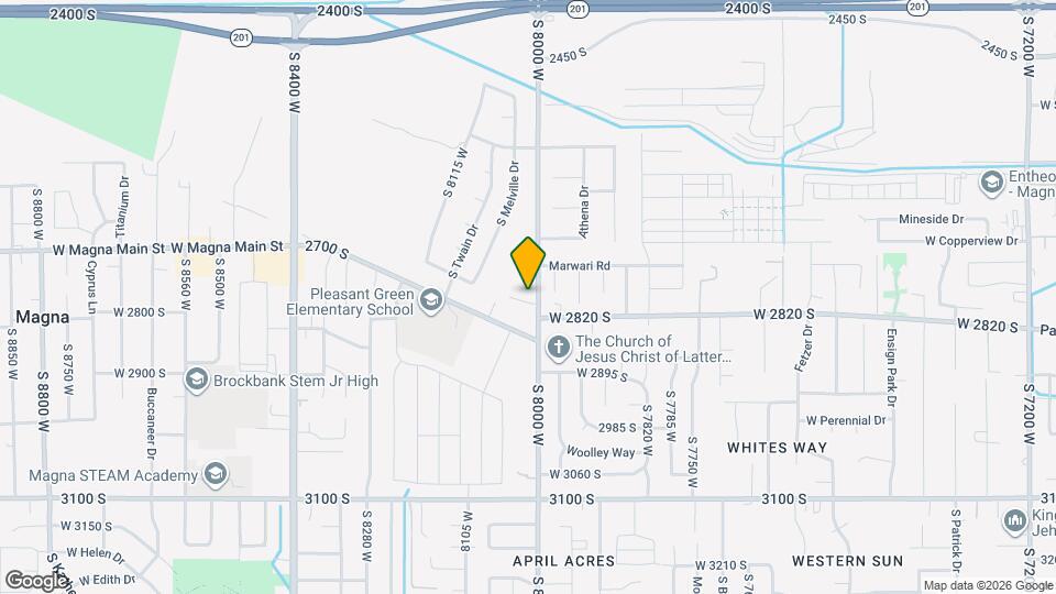 3801 S Franklin Cir Mapa y Detalles de la Ubicación