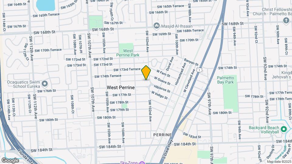 10214 SW 175th St Map and Location Details