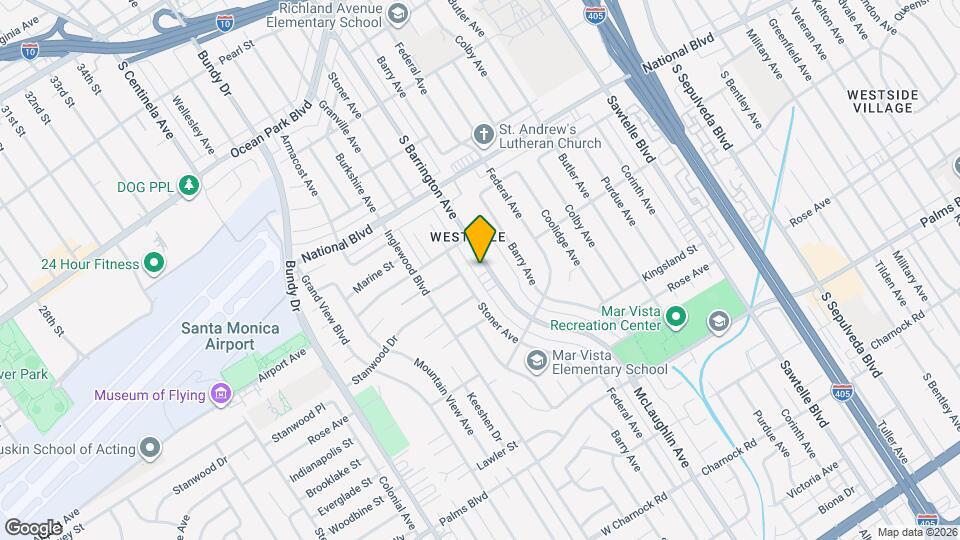 3171 S Barrington Ave, Unit B Mapa y Detalles de la Ubicación