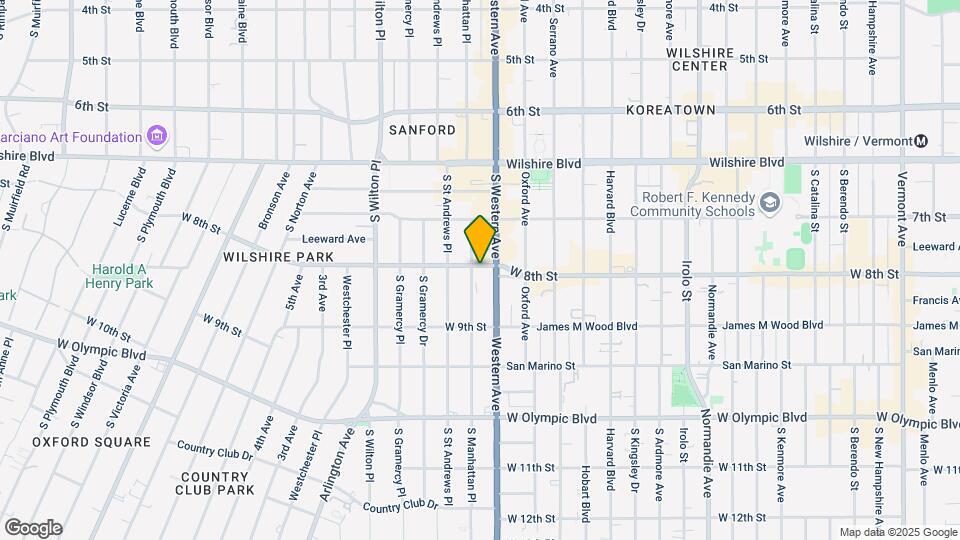 802 S Manhattan Pl Map and Location Details