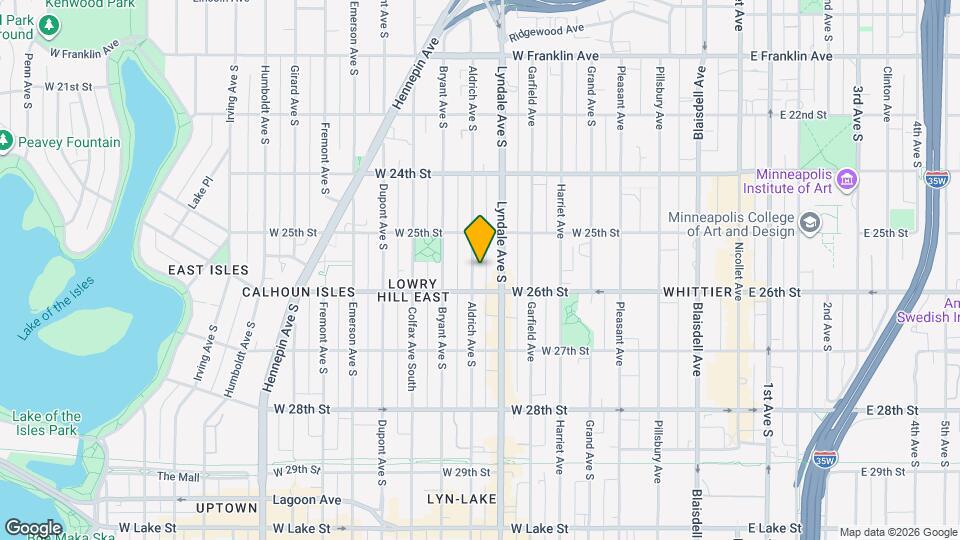 2535 Aldrich Ave S Map and Location Details