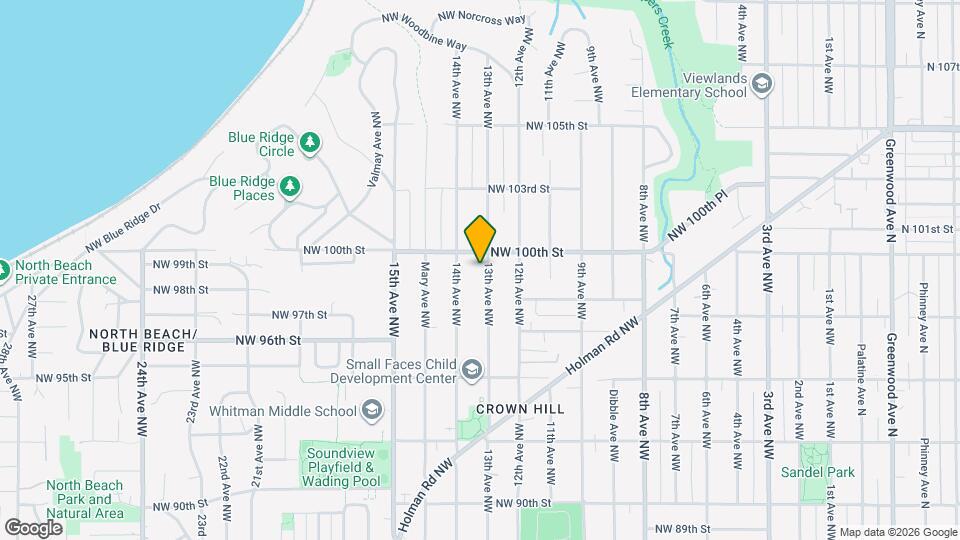 9725 13th Ave NW Map and Location Details