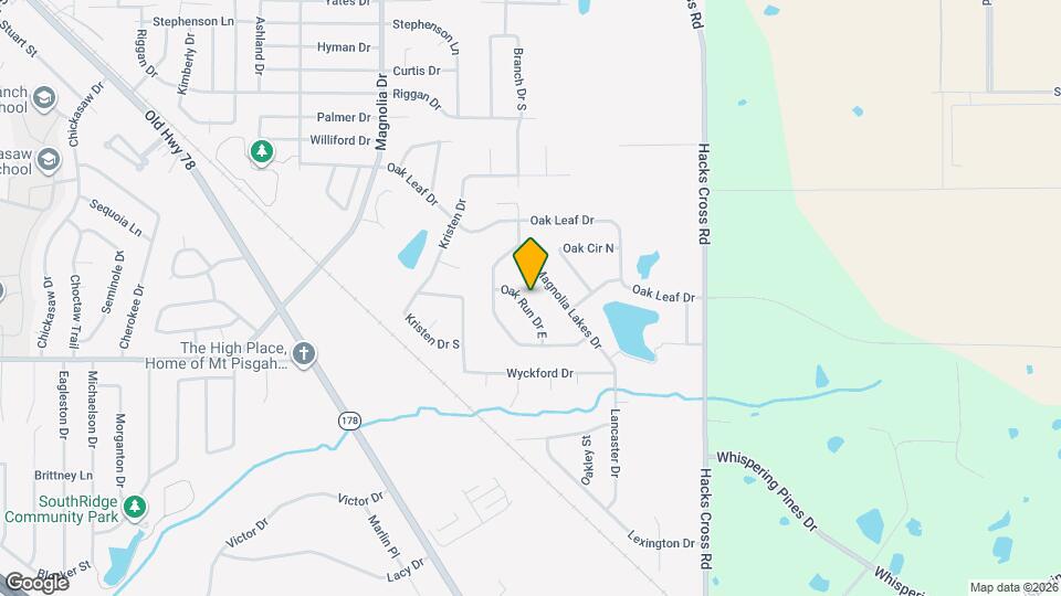 6314 Oak Run Dr E Map and Location Details