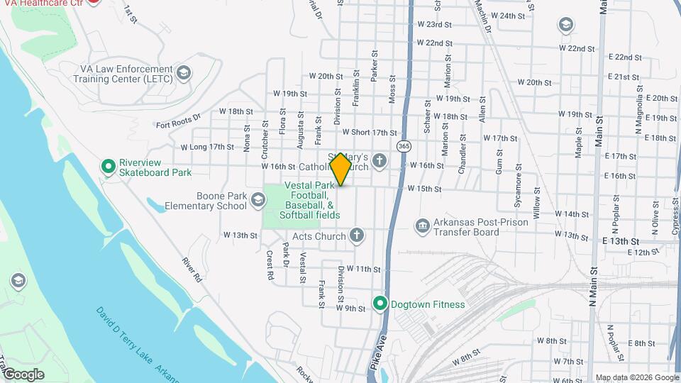 1418 Division St Map and Location Details