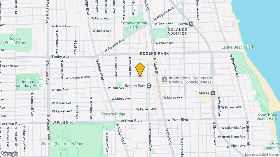 1821 W Greenleaf Ave Map and Location Details