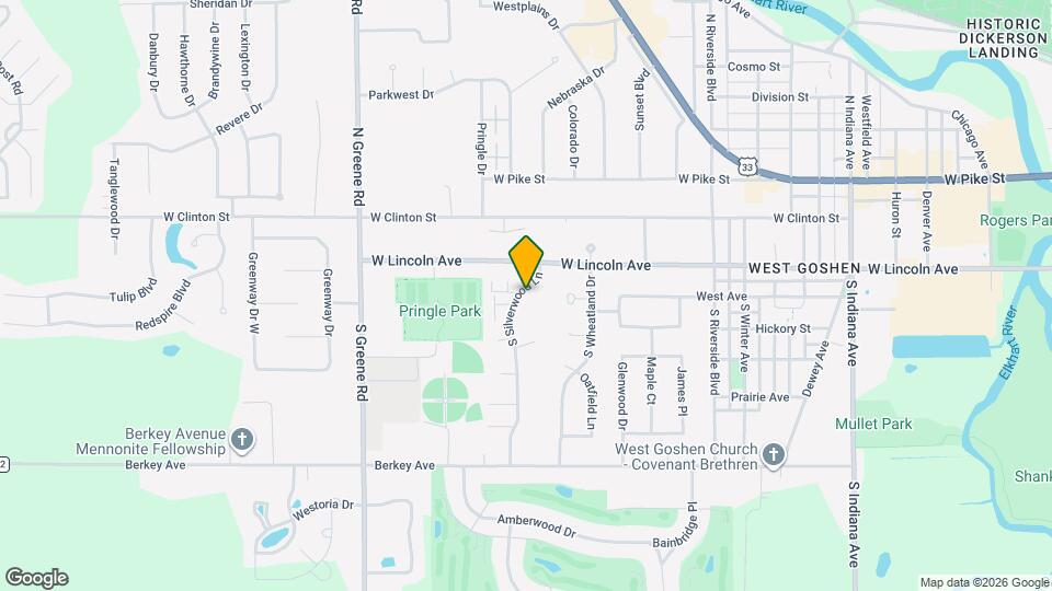 116 S Silverwood Ln Mapa y Detalles de la Ubicación