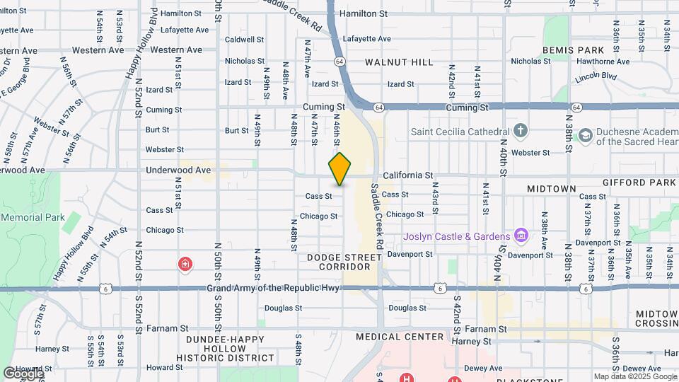 4602 Cass St Map and Location Details