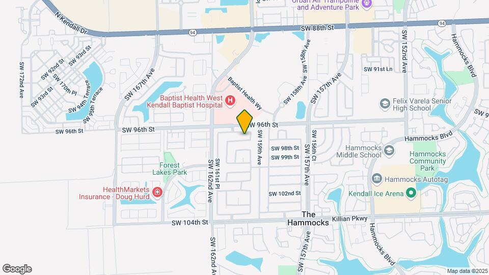 15963 SW 97th Terrace Map and Location Details
