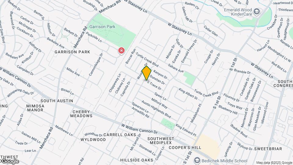 1213 S Trace Dr Map and Location Details