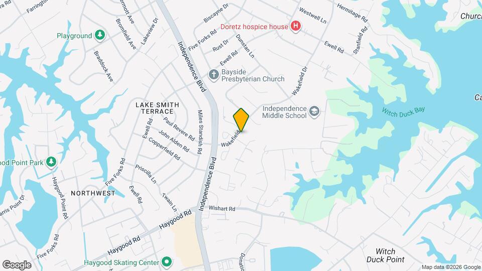 1304 Wakefield Dr Map and Location Details