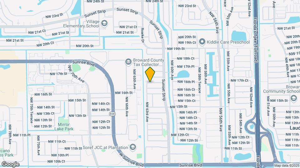 6260 NW 16th Pl Map and Location Details