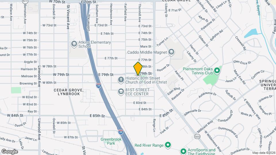 454 Abilene St Map and Location Details