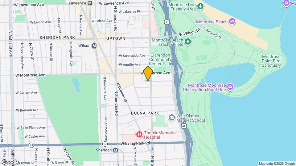 4312 N Clarendon Ave, Unit M03H Map and Location Details