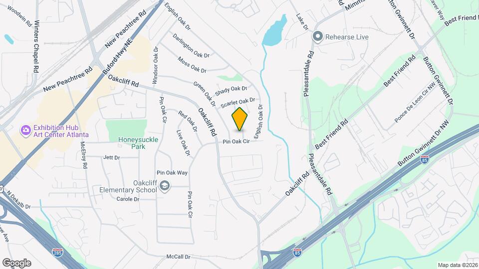3920 Spanish Oak Dr Map and Location Details