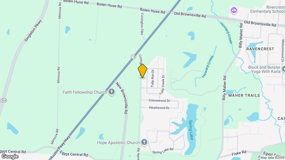 4580 Covington Pike Map and Location Details