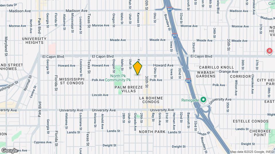 4110-4116 Kansas St Map and Location Details