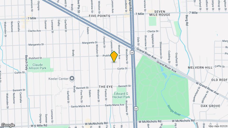 18244 Lenore Ave Map and Location Details