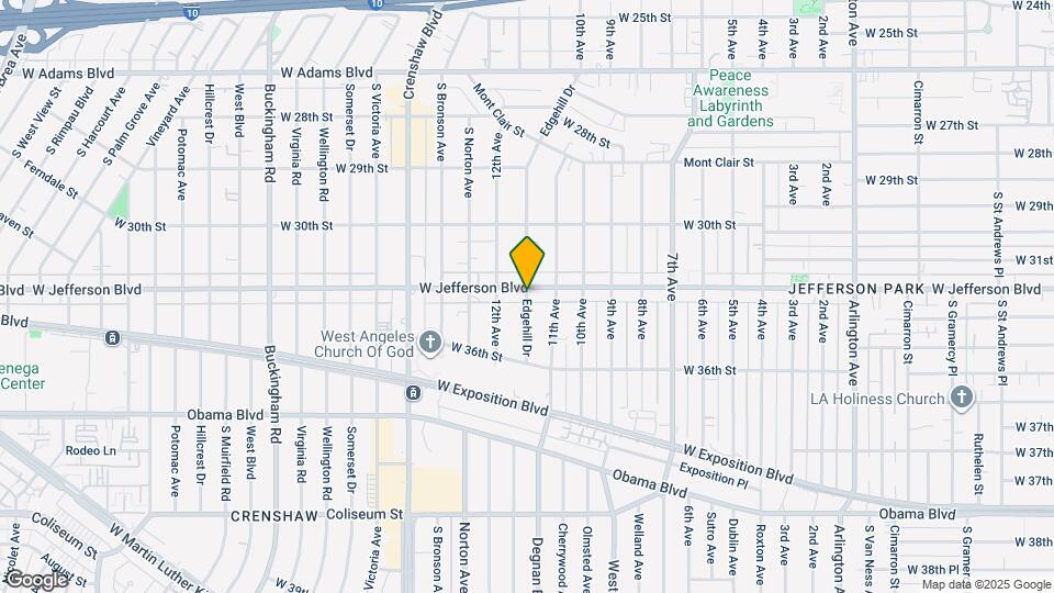 3415 Edgehill Dr, Unit Left Mapa y Detalles de la Ubicación