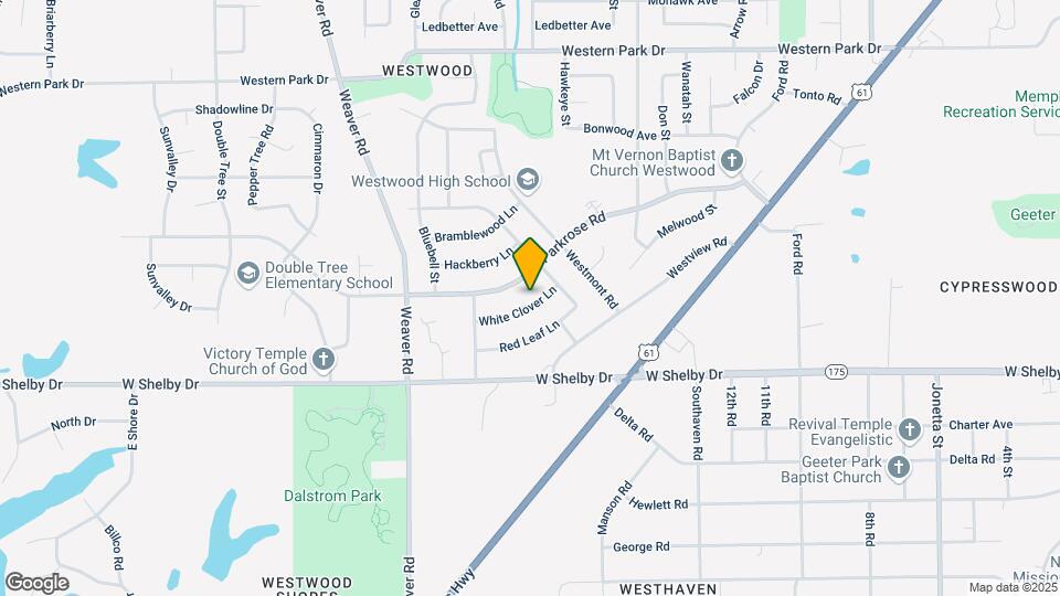 822 White Clover Ln Map and Location Details