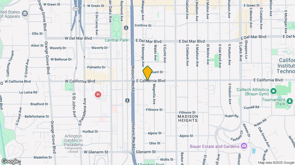 242 E California Blvd Mapa y Detalles de la Ubicación