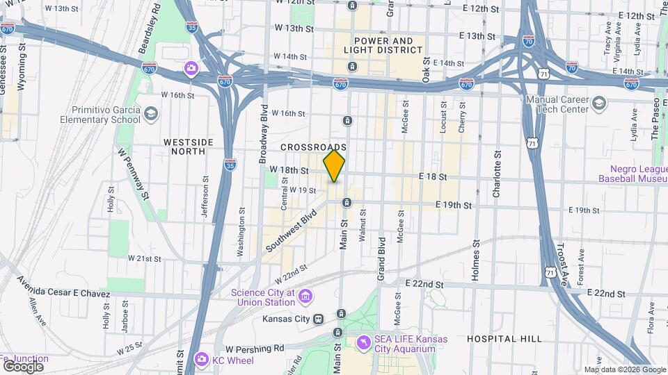 1819 Baltimore Ave Map and Location Details