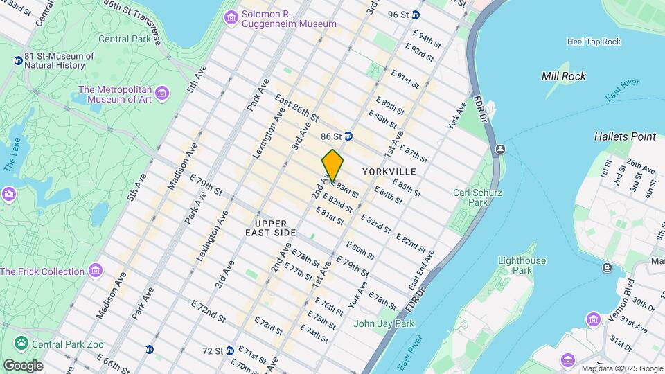 306 E 83rd St Map and Location Details