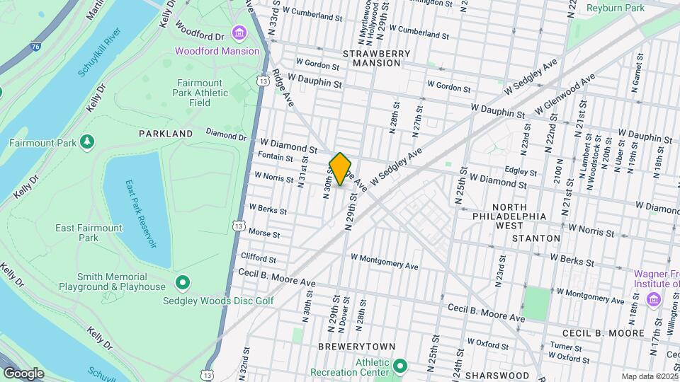 2922 W Norris St Map and Location Details
